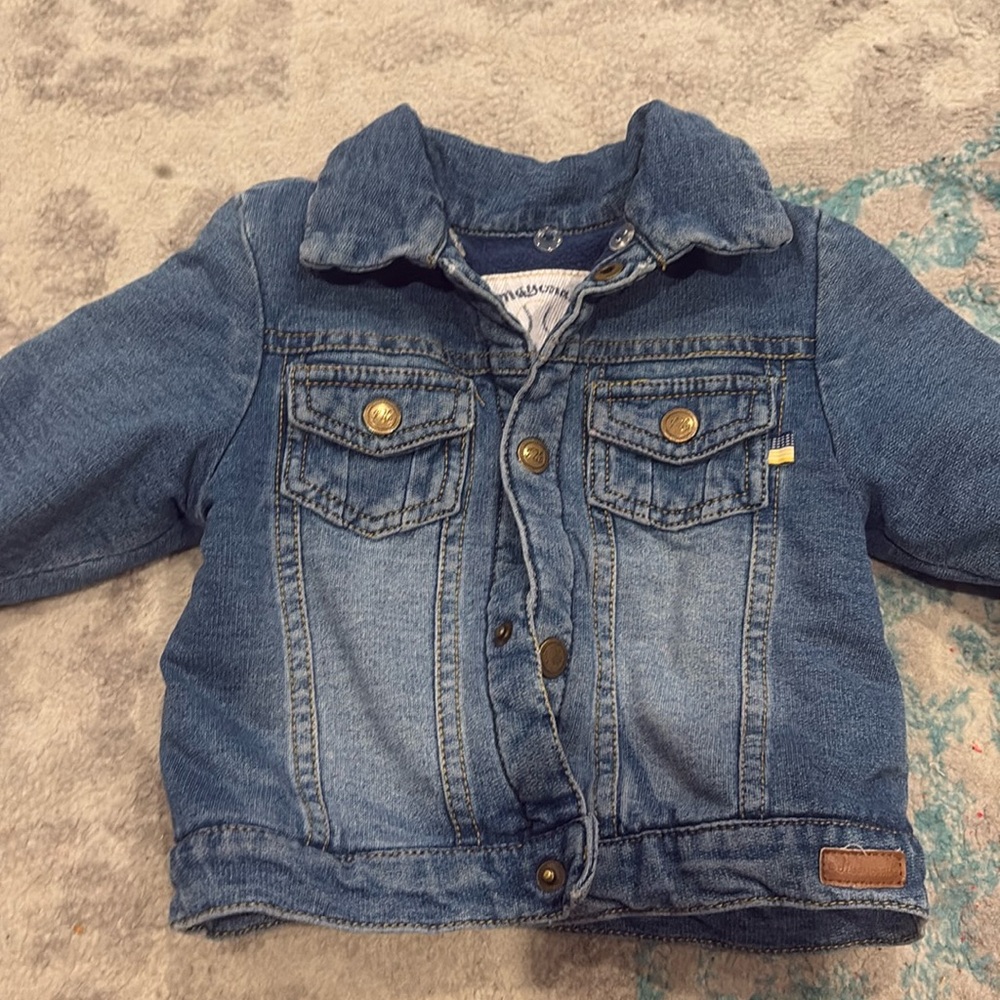 Mayoral Fleece lined Denim Jean Jacket 4-6 months